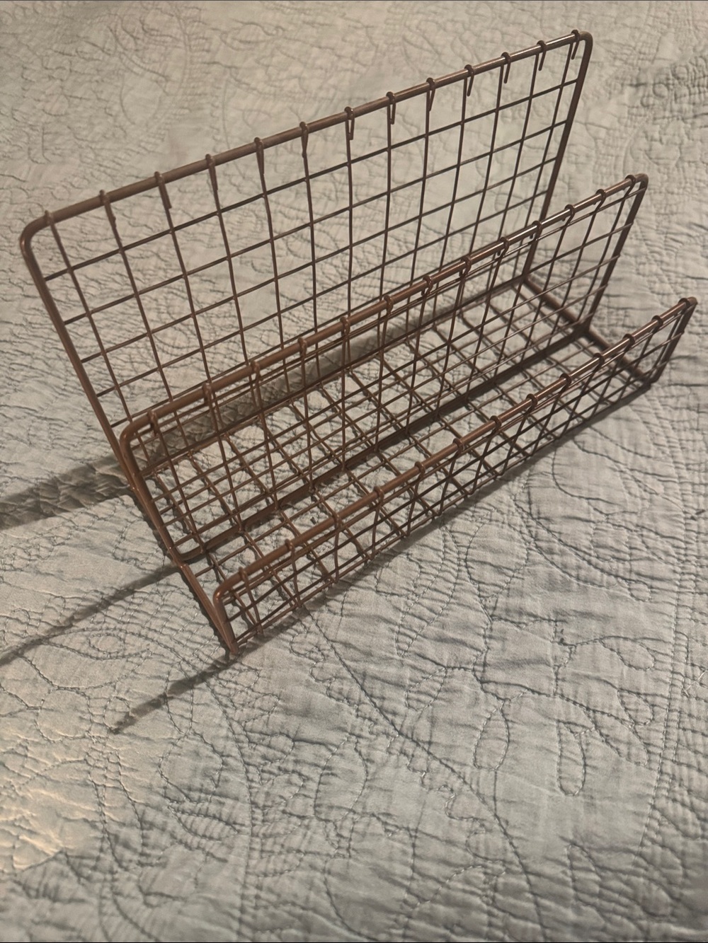 Target Wire Desk Organizer Basket - Brown Copper Finish